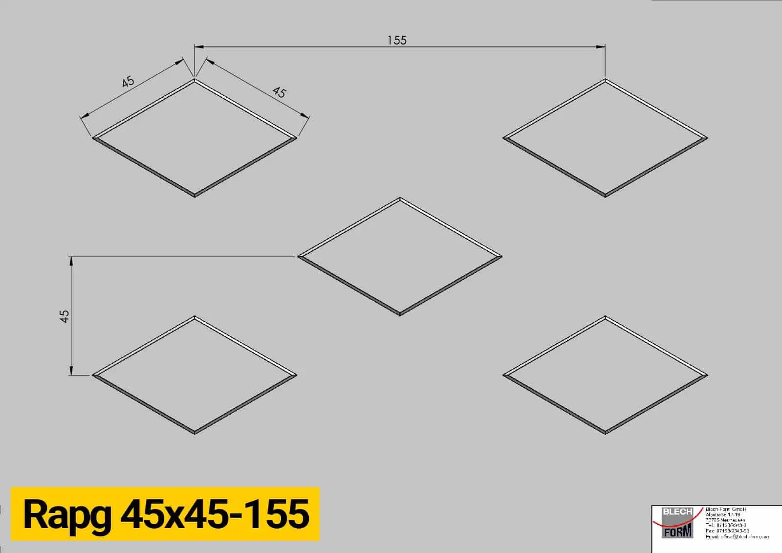 Rapg 45x45-155