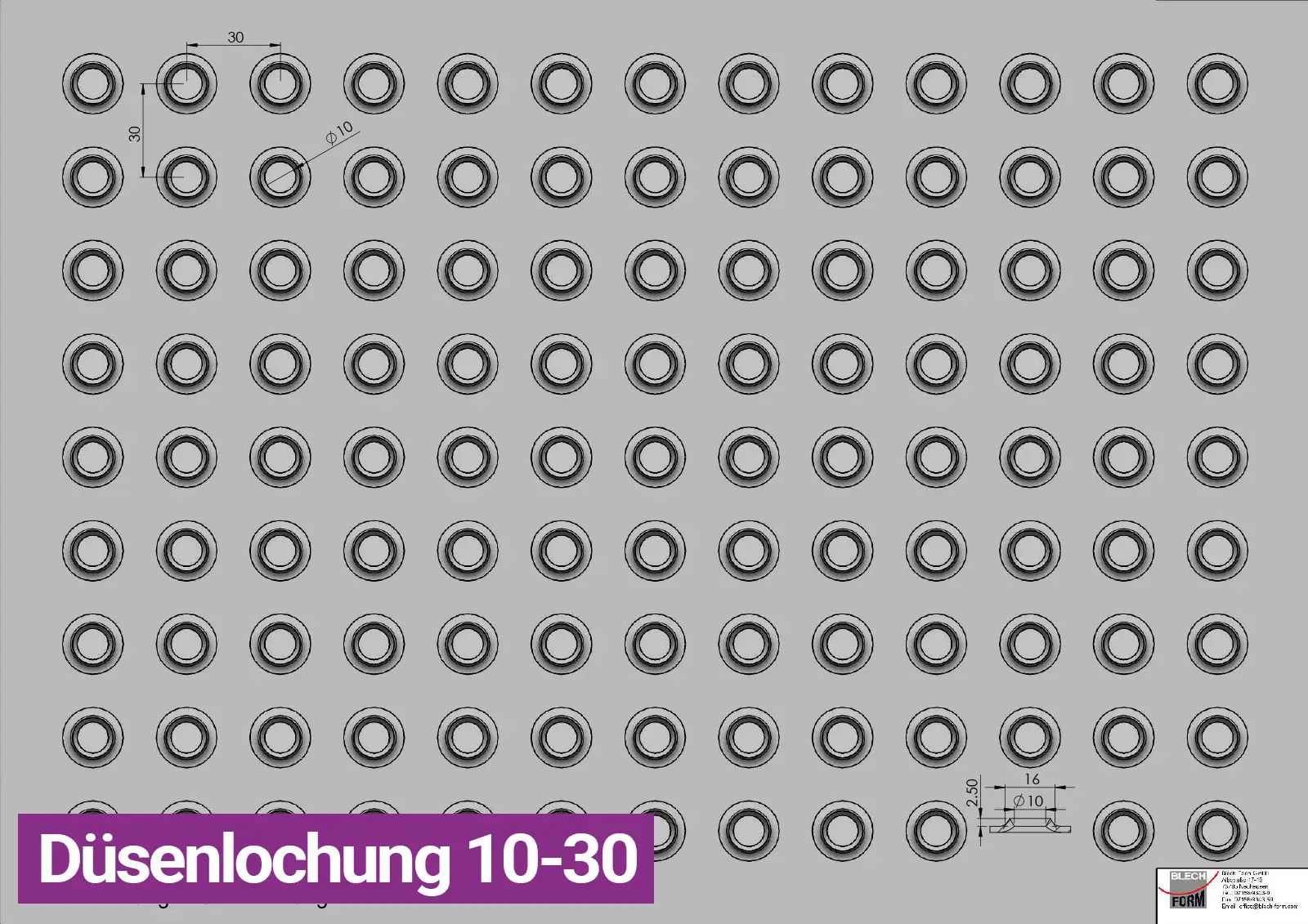 Düsenlochung 10-30