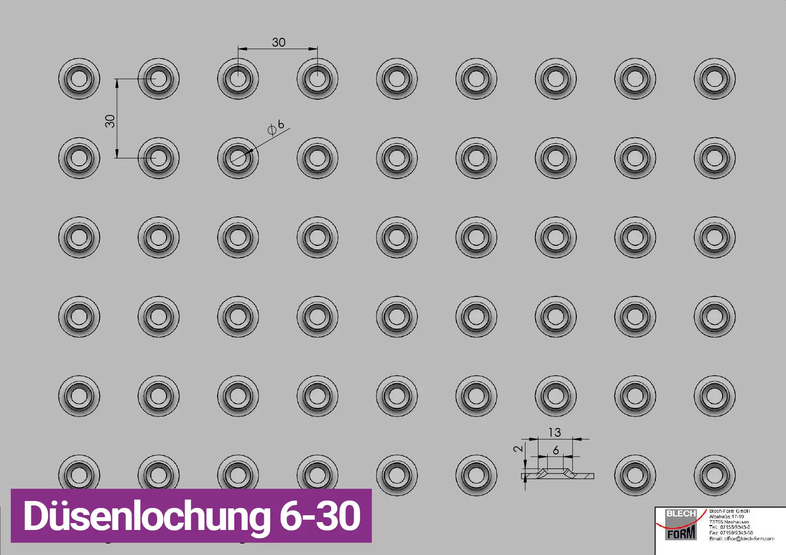 Düsenlochung 6-30