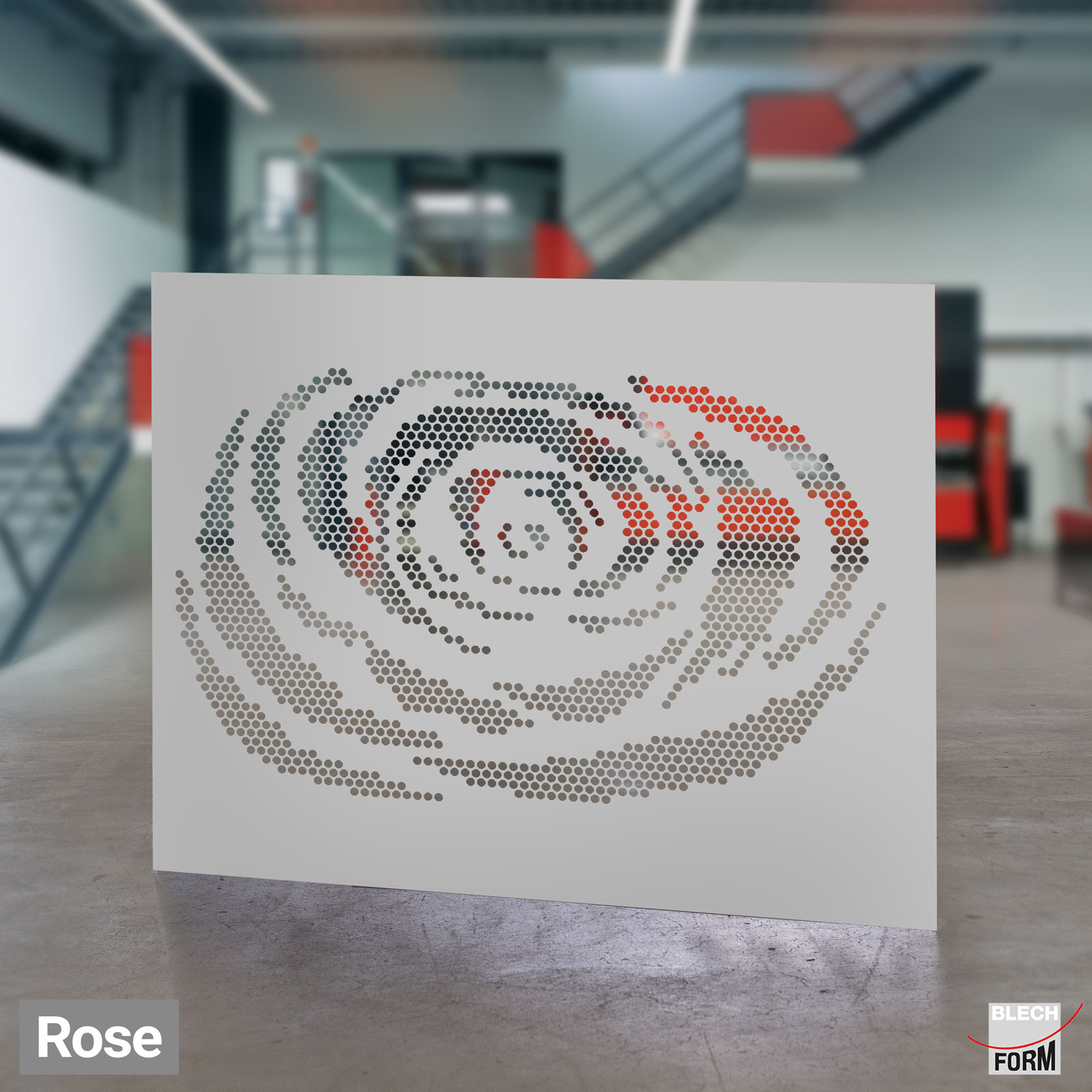 Blech-Form-Vorschlag-Rose