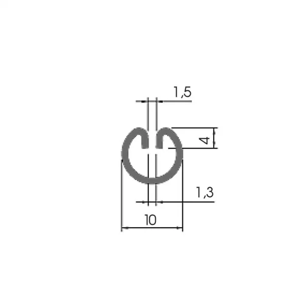 Einfassprofil LR 10-1,3 -Einfassprofile von blech-form.com – Perfektion in jedem Detail.