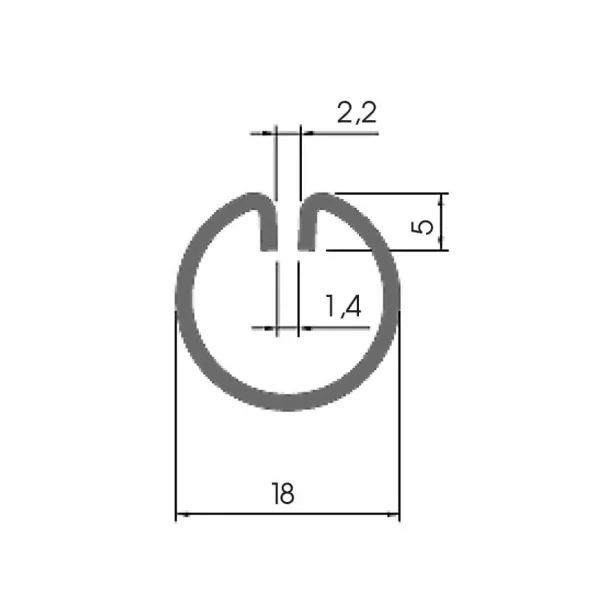 Einfassprofil LR 18-1,4 - Einfassprofile von blech-form.com – Perfektion in jedem Detail.