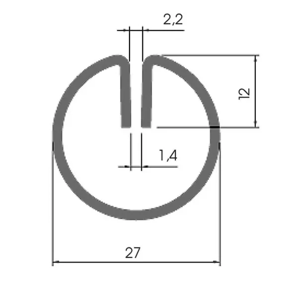 Einfassprofil LR 27-1,4 -Einfassprofile von blech-form.com – Perfektion in jedem Detail.